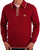 Gabicci Vintage Lineker Tipped Polo Cherry