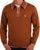 Gabicci Vintage Lineker Tipped Polo Knit Walnut