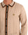 Gabicci Vintage Humphrey LS Knitted Polo Light Sand