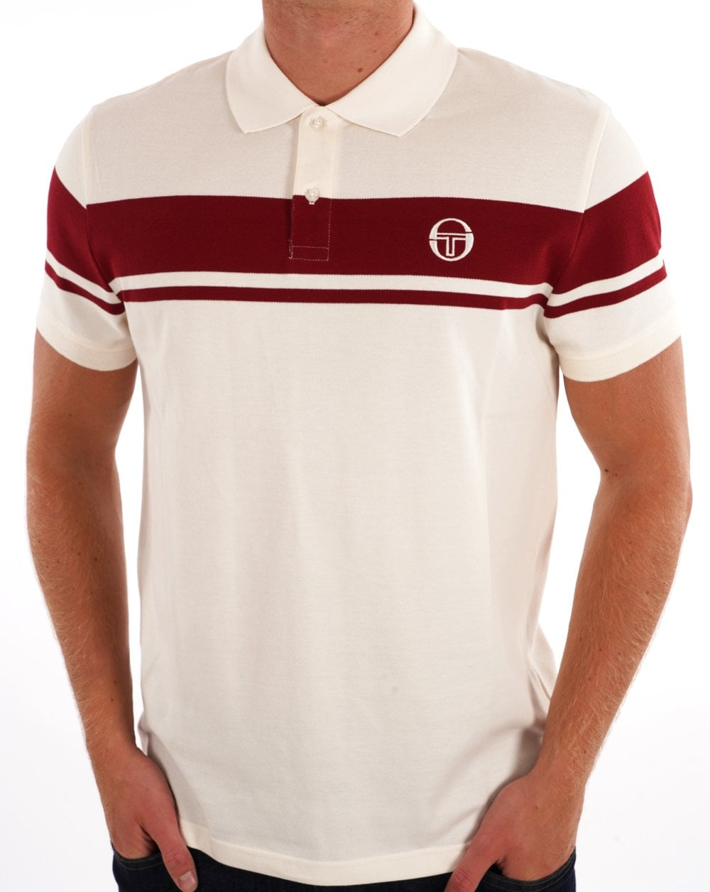 Sergio Tacchini Young Line Polo Shirt Gardenia Deep Red