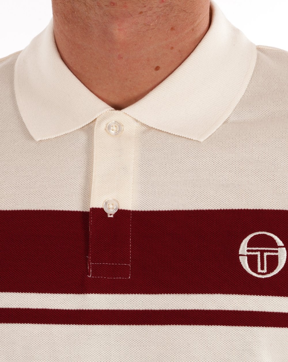 Sergio Tacchini Young Line Polo Shirt Gardenia Deep Red