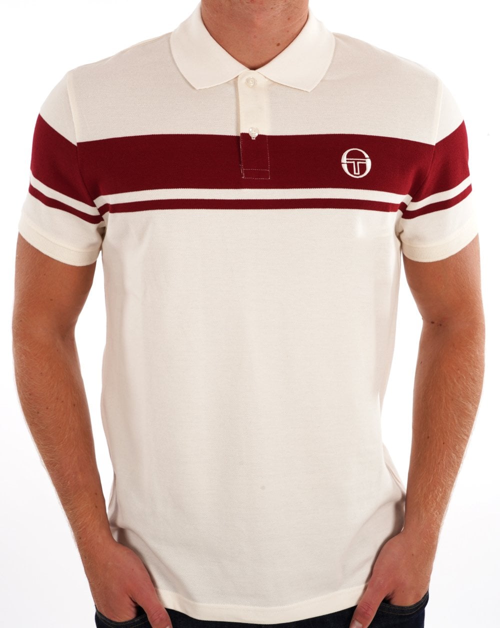 Sergio Tacchini Young Line Polo Shirt Gardenia Deep Red