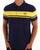 Sergio Tacchini Young Line Polo Shirt Navy Blue/Yellow