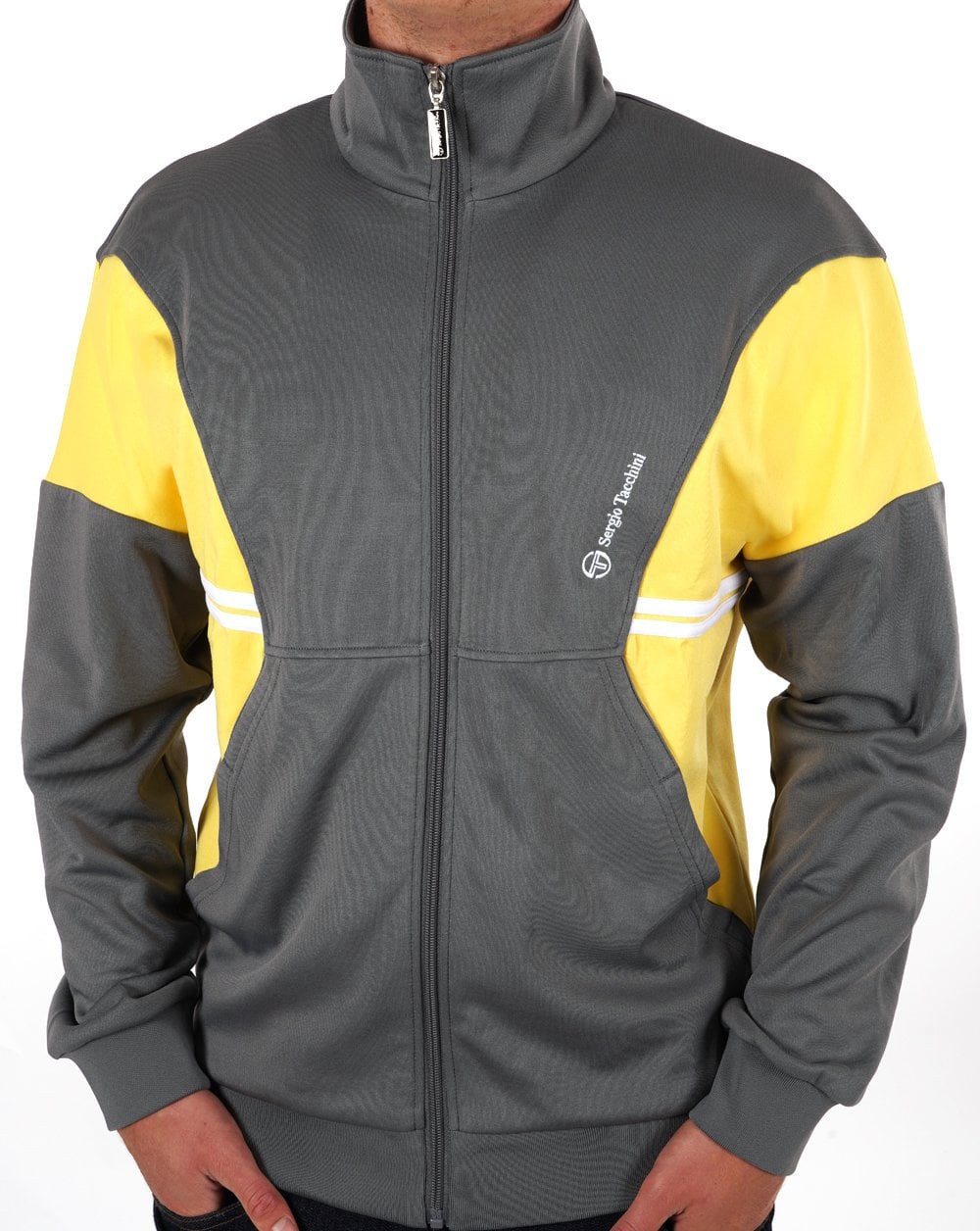 Sergio Tacchini Blow Track Top Grey Yellow