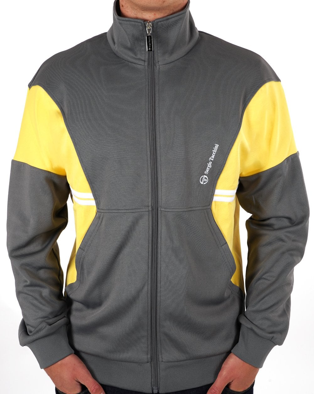 Sergio Tacchini Blow Track Top Grey Yellow