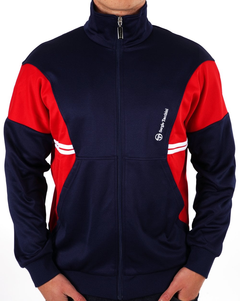 Sergio Tacchini Blow Track Top Navy Red