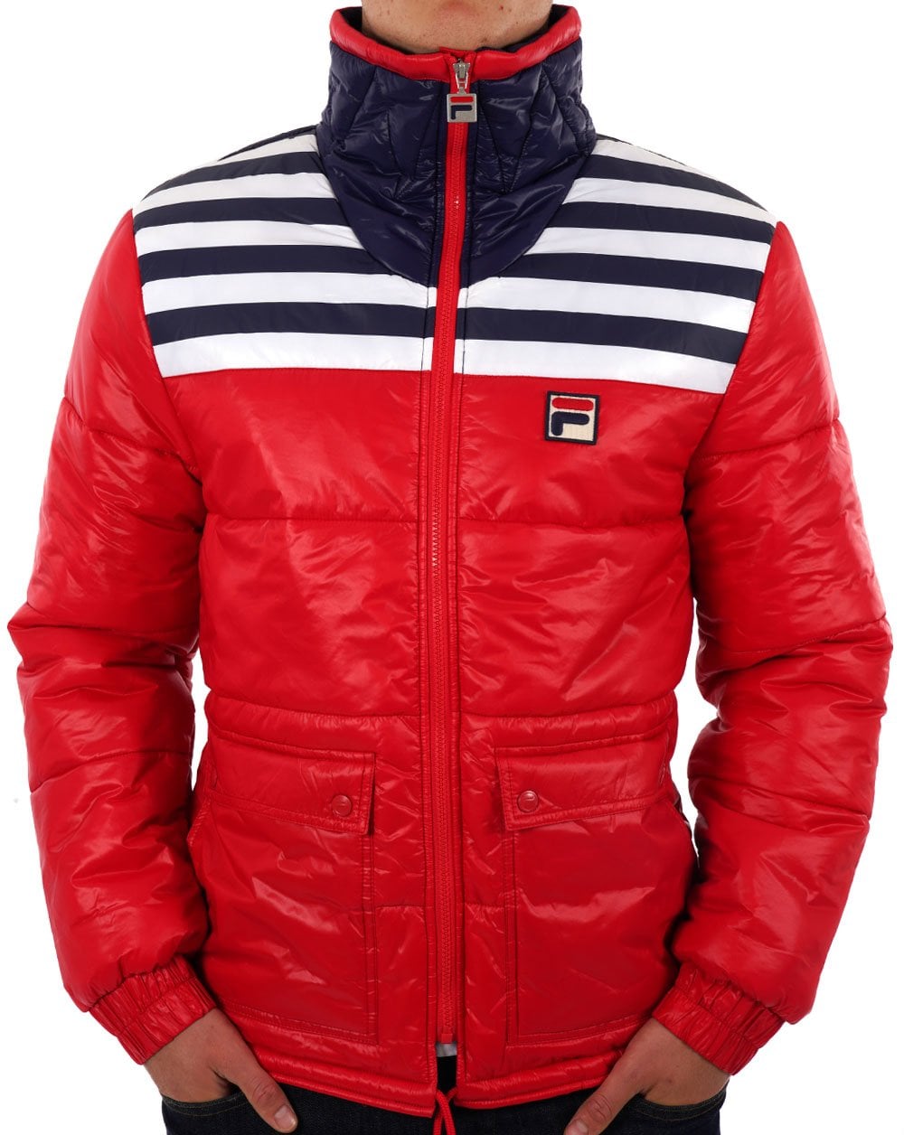 Fila Vintage Uomo Padded Jacket Red