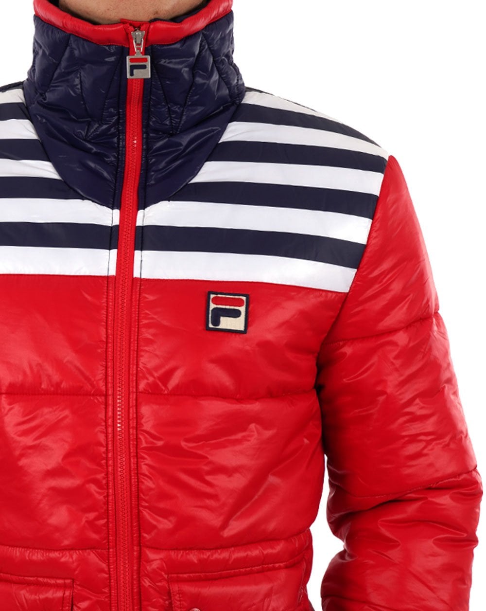 Fila Vintage Uomo Padded Jacket Red
