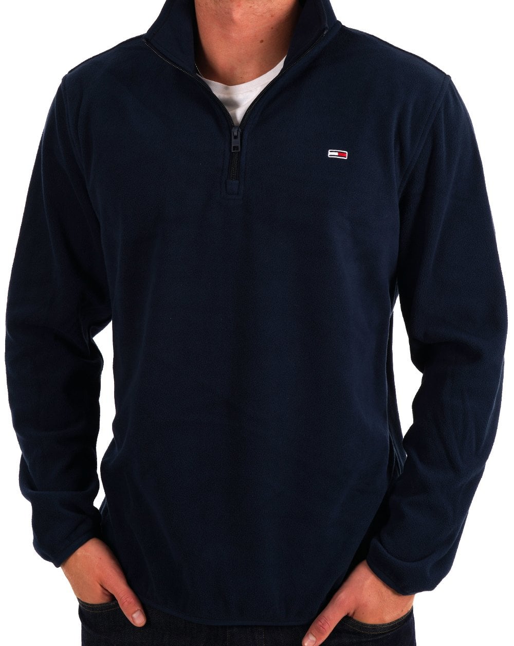 Tommy Jeans Polar Fleece 1/4 Zip Dark Navy