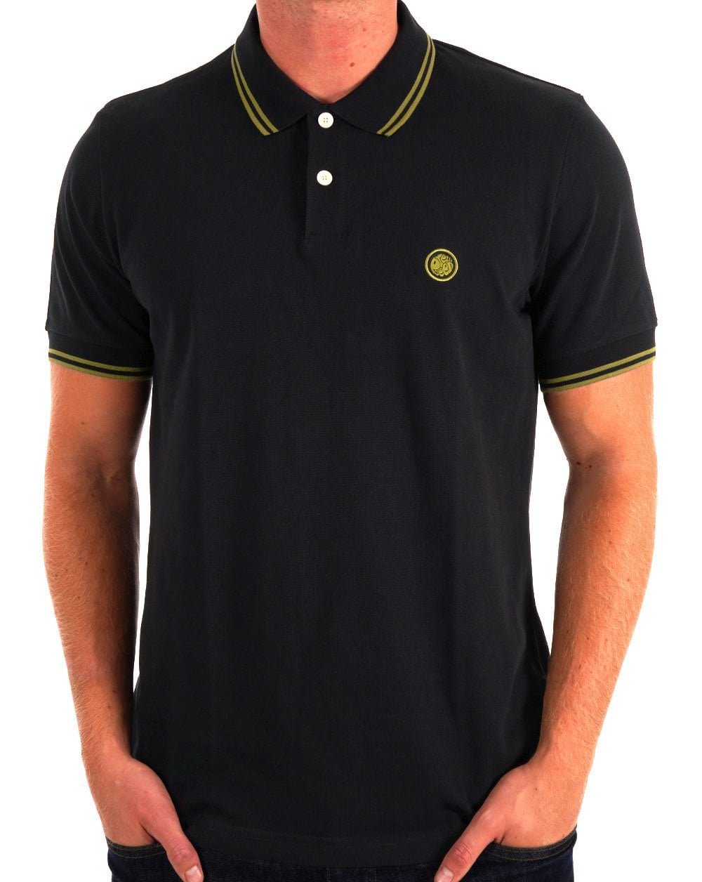 Pretty Green 15th Anniversary Barton Polo Black