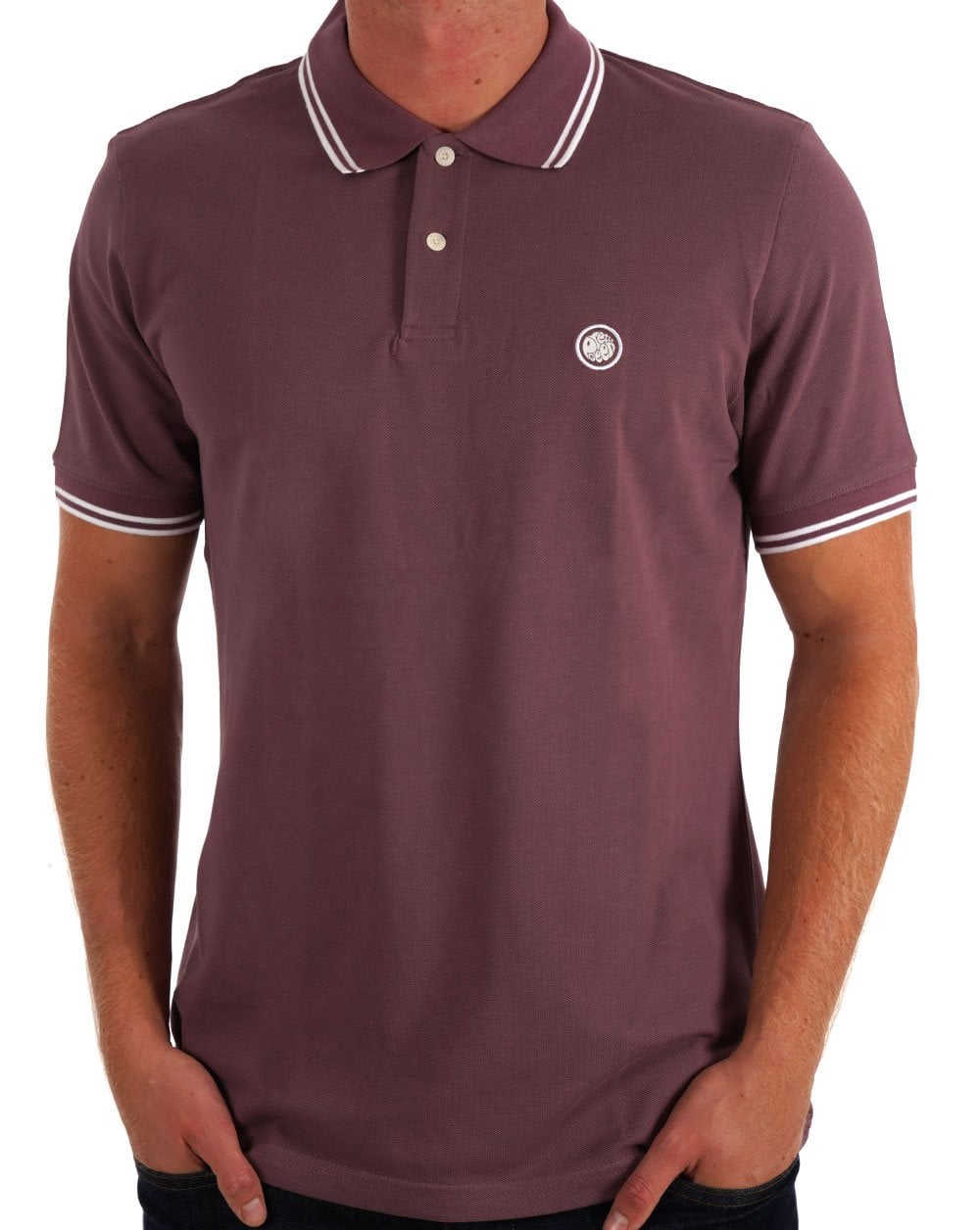 Pretty Green Barton Polo Shirt Dark Purple