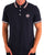 Pretty Green Live Forever Tipped Polo Navy