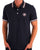Pretty Green Live Forever Tipped Polo Navy