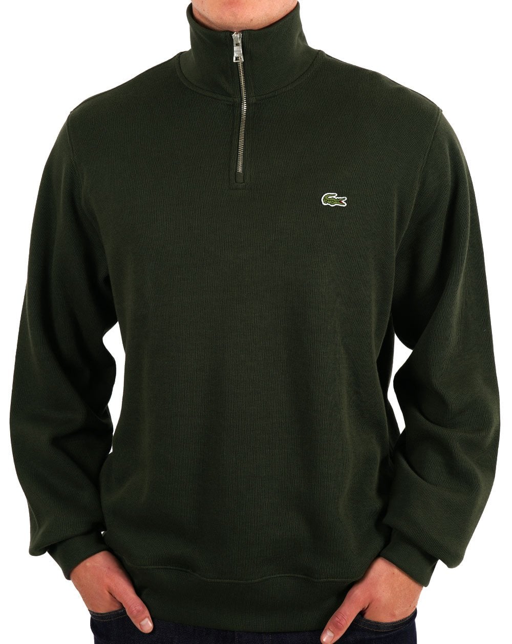 Lacoste Half Zip Sweatshirt Sapwood Green