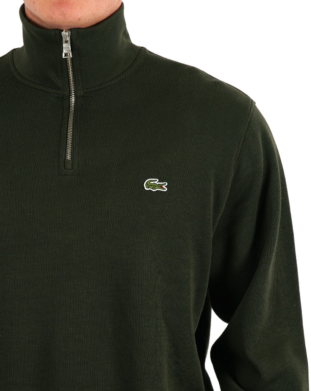 Lacoste Half Zip Sweatshirt Sapwood Green