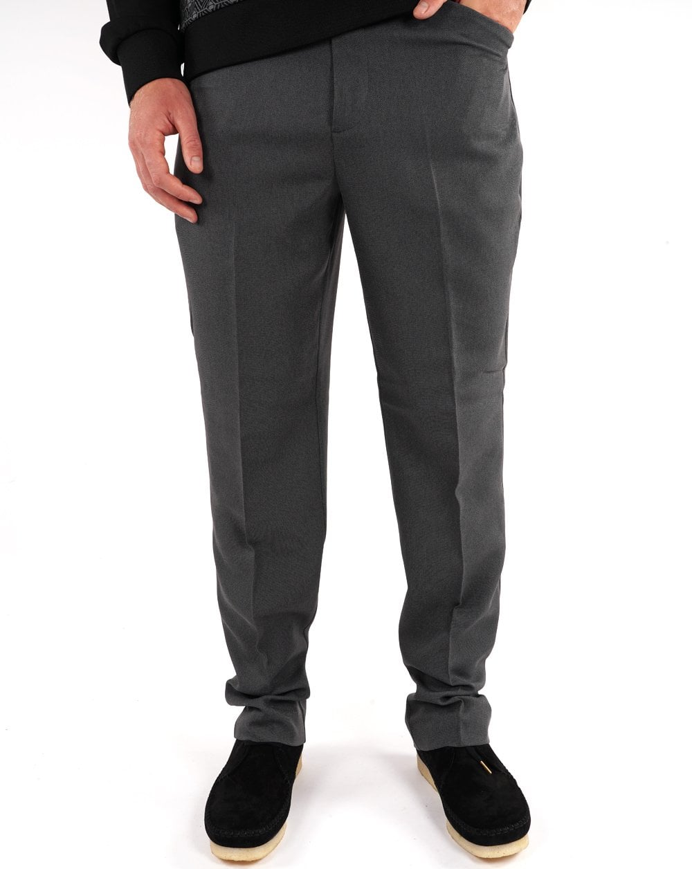Farah 80s Hopsack Trousers Grey