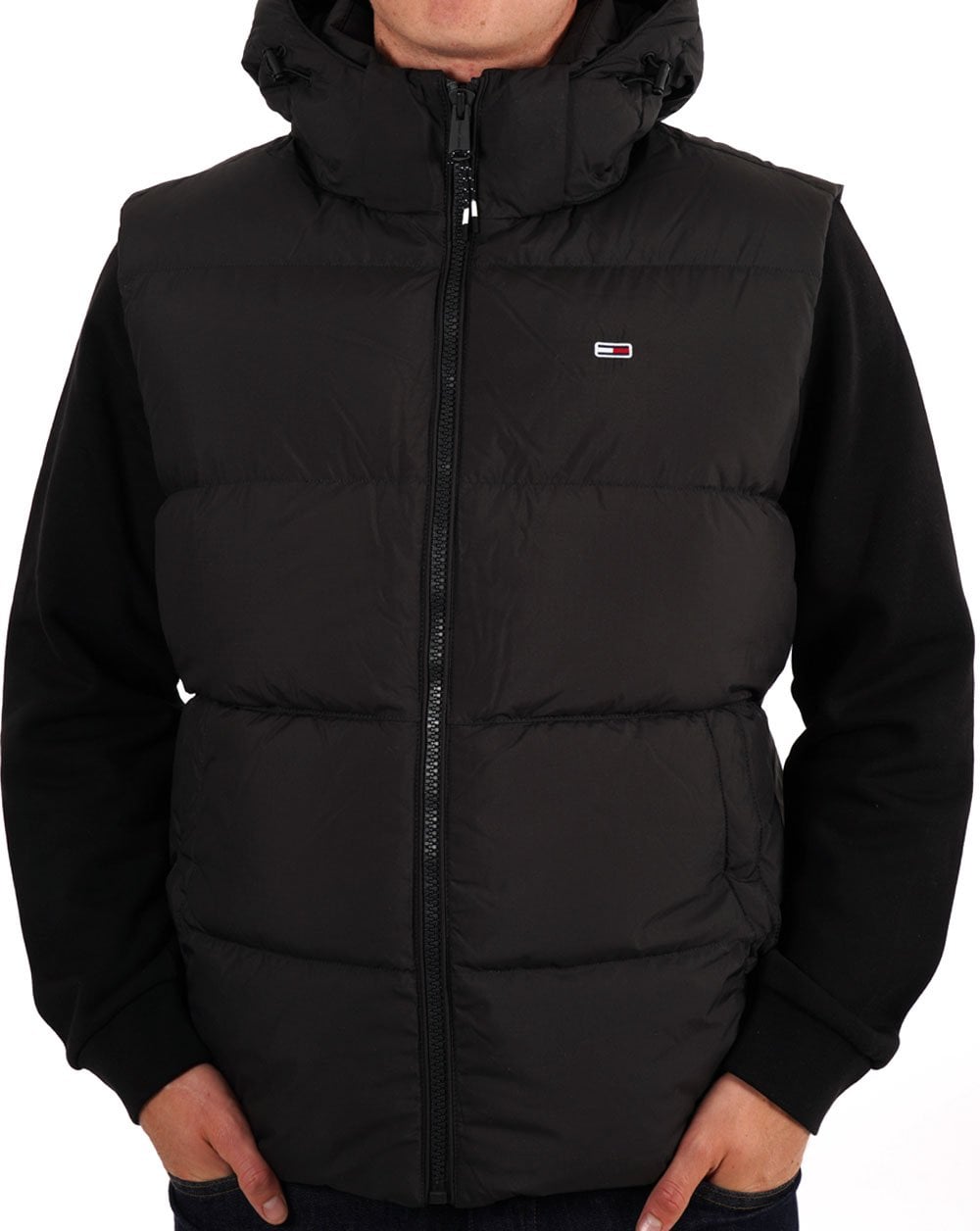Tommy Jeans Down Hooded Vest Black