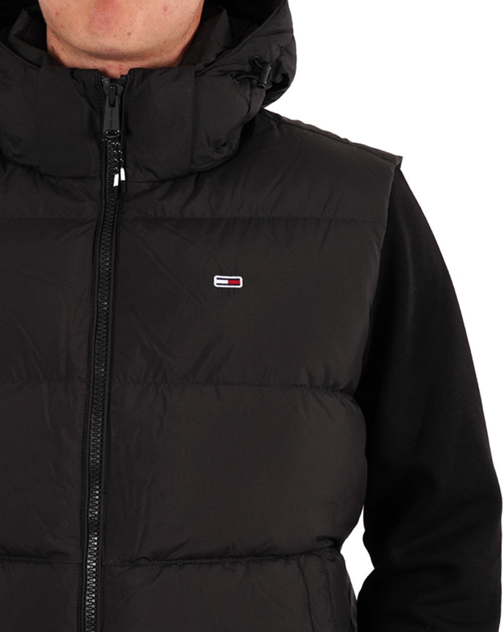 Tommy Jeans Down Hooded Vest Black