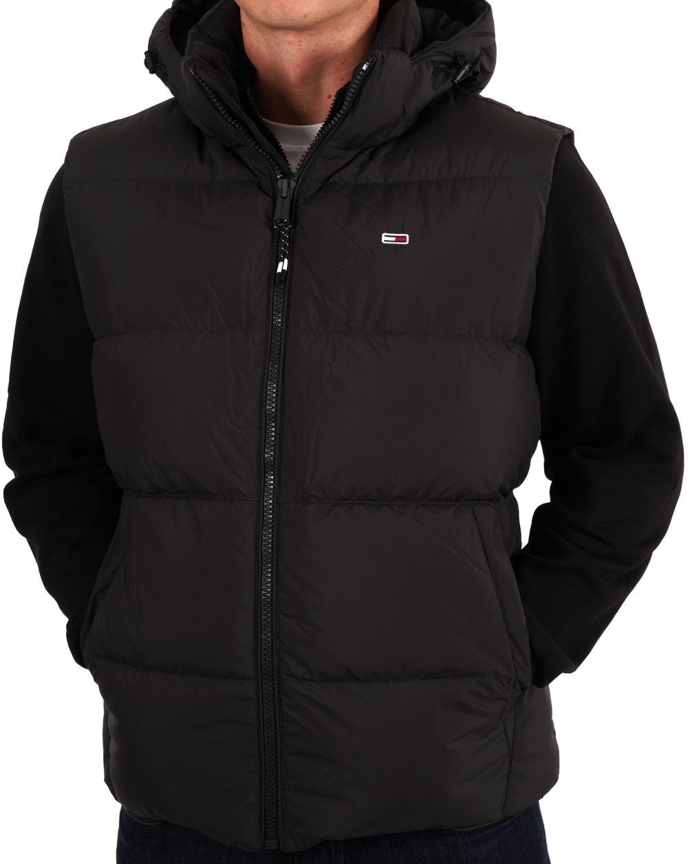 Tommy Jeans Down Hooded Vest Black