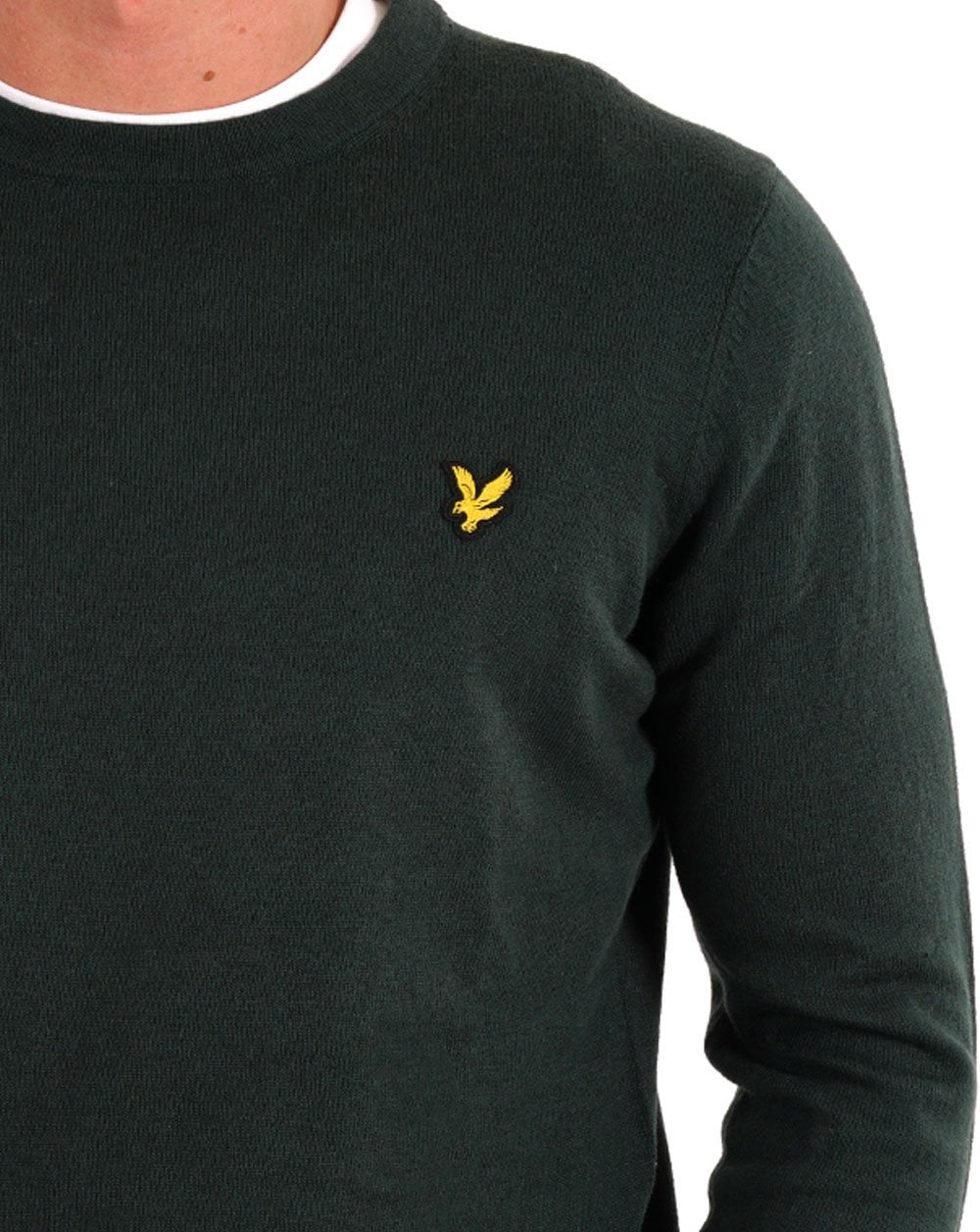 Lyle & Scott Merino Crew Jumper Argyle Teal