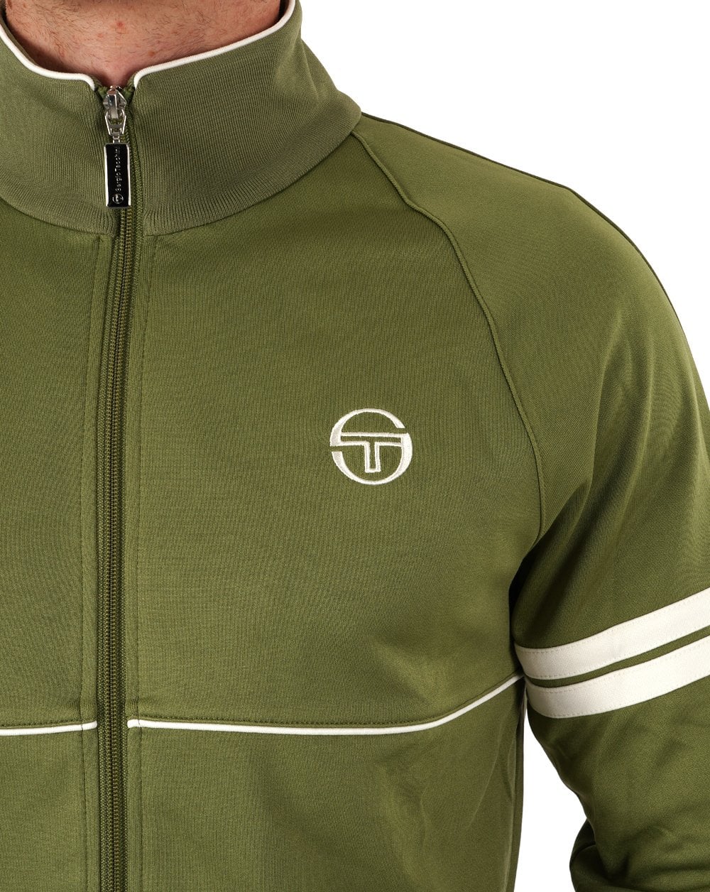Sergio Tacchini Star Track Top Olive Gardenia