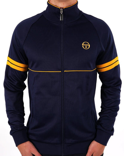 Sergio Tacchini Star Track Top Navy Old Gold