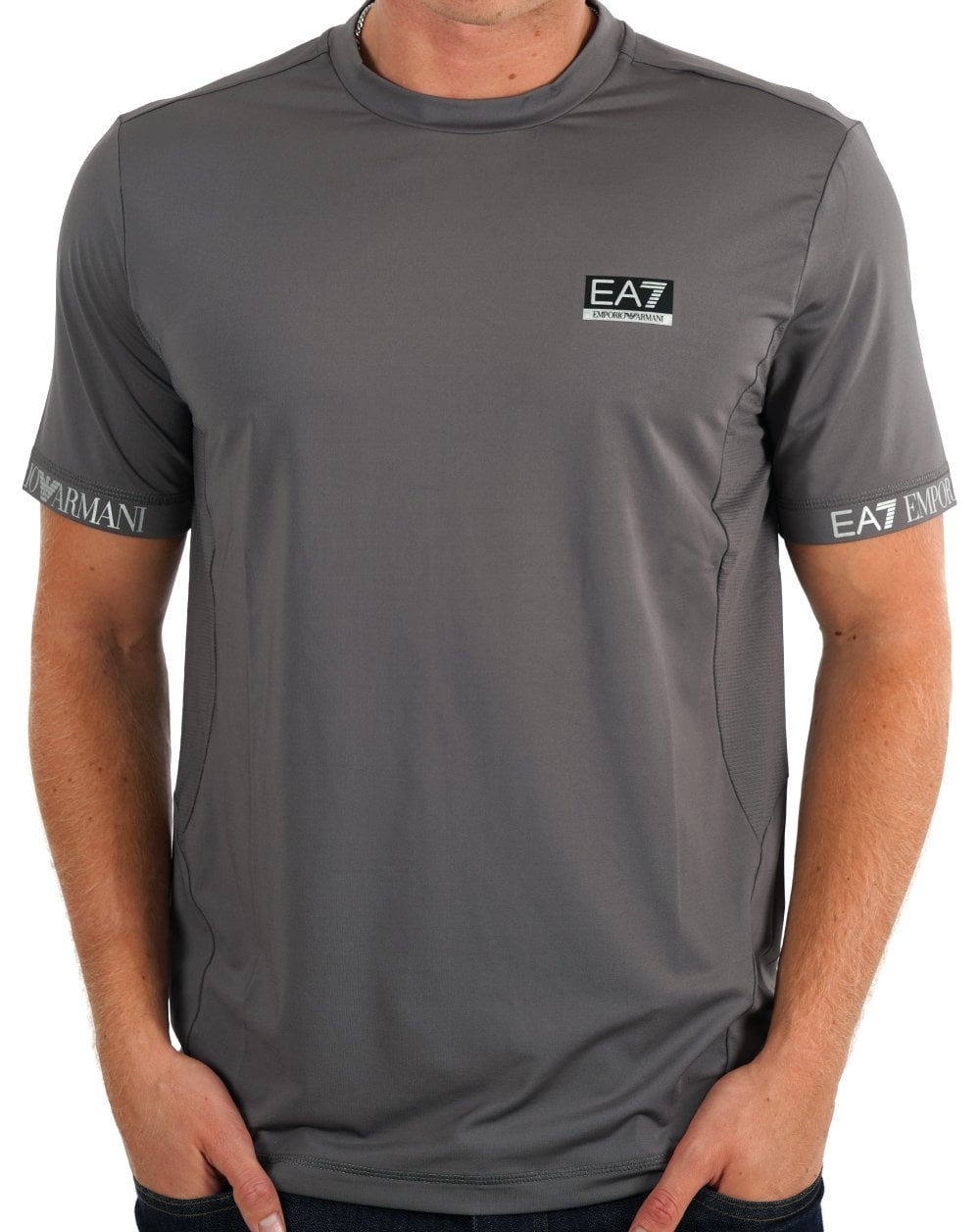 EA7 Ventus 7 Box Logo T-shirt Grey