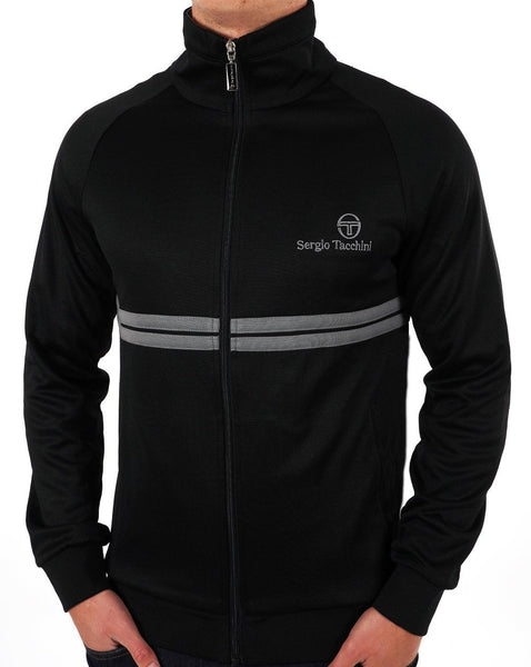 Sergio Tacchini Dallas Track Top Black Grey