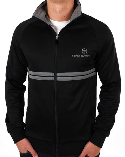 Sergio Tacchini Dallas Track Top Black Grey