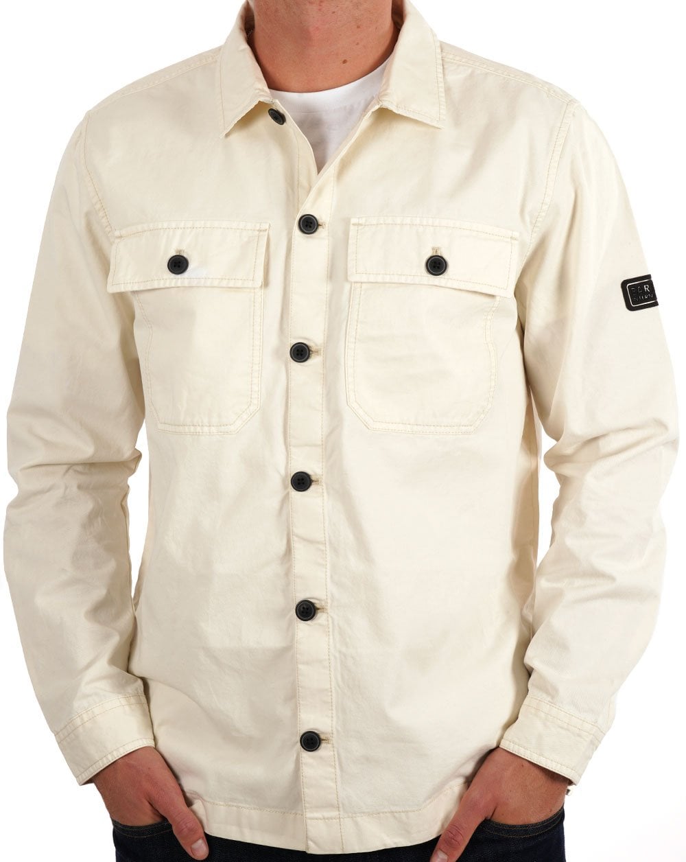 Barbour International Arlo Overshirt Whisper White