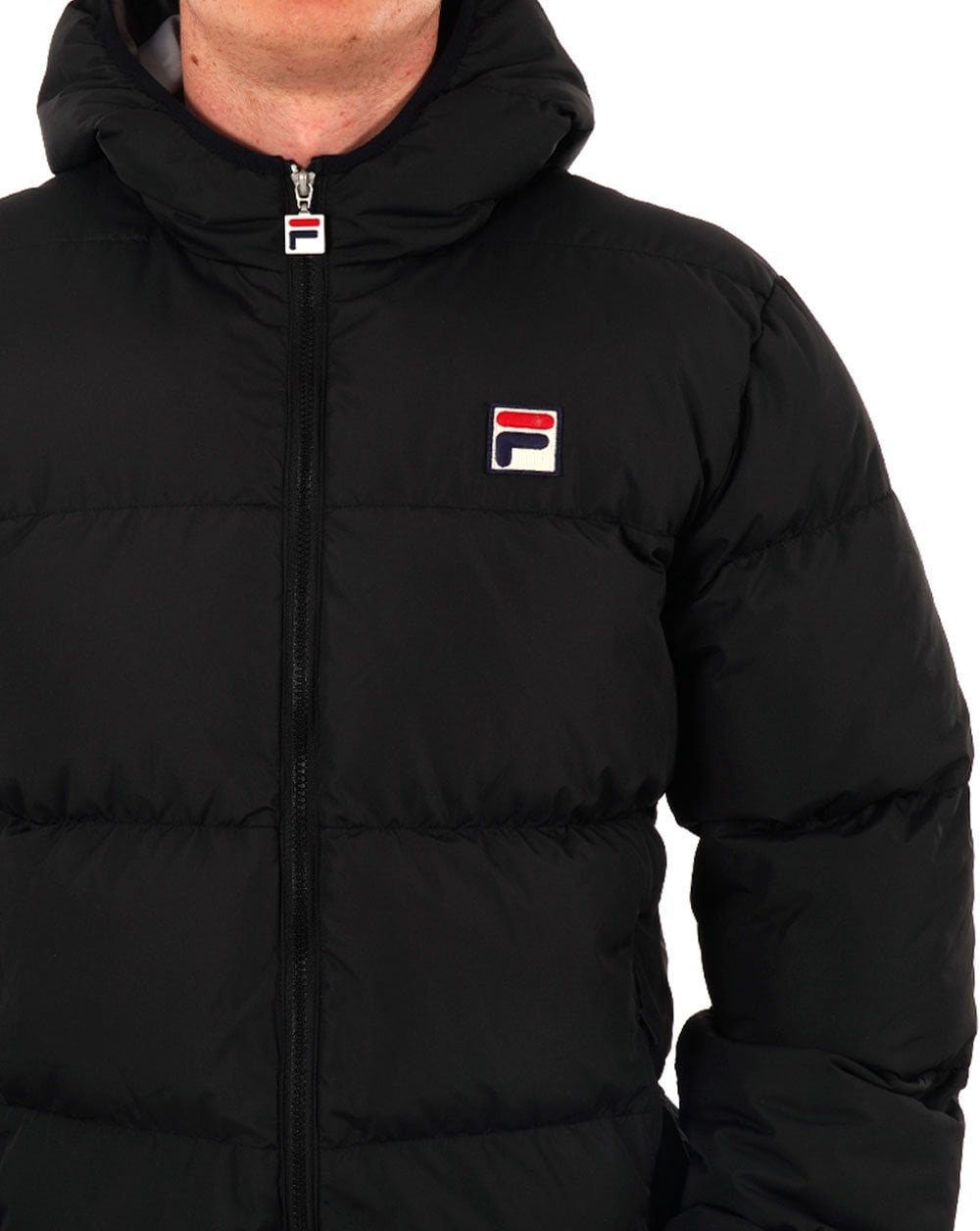 Fila Vintage Harry Puffer Jacket Black/Sharkskin