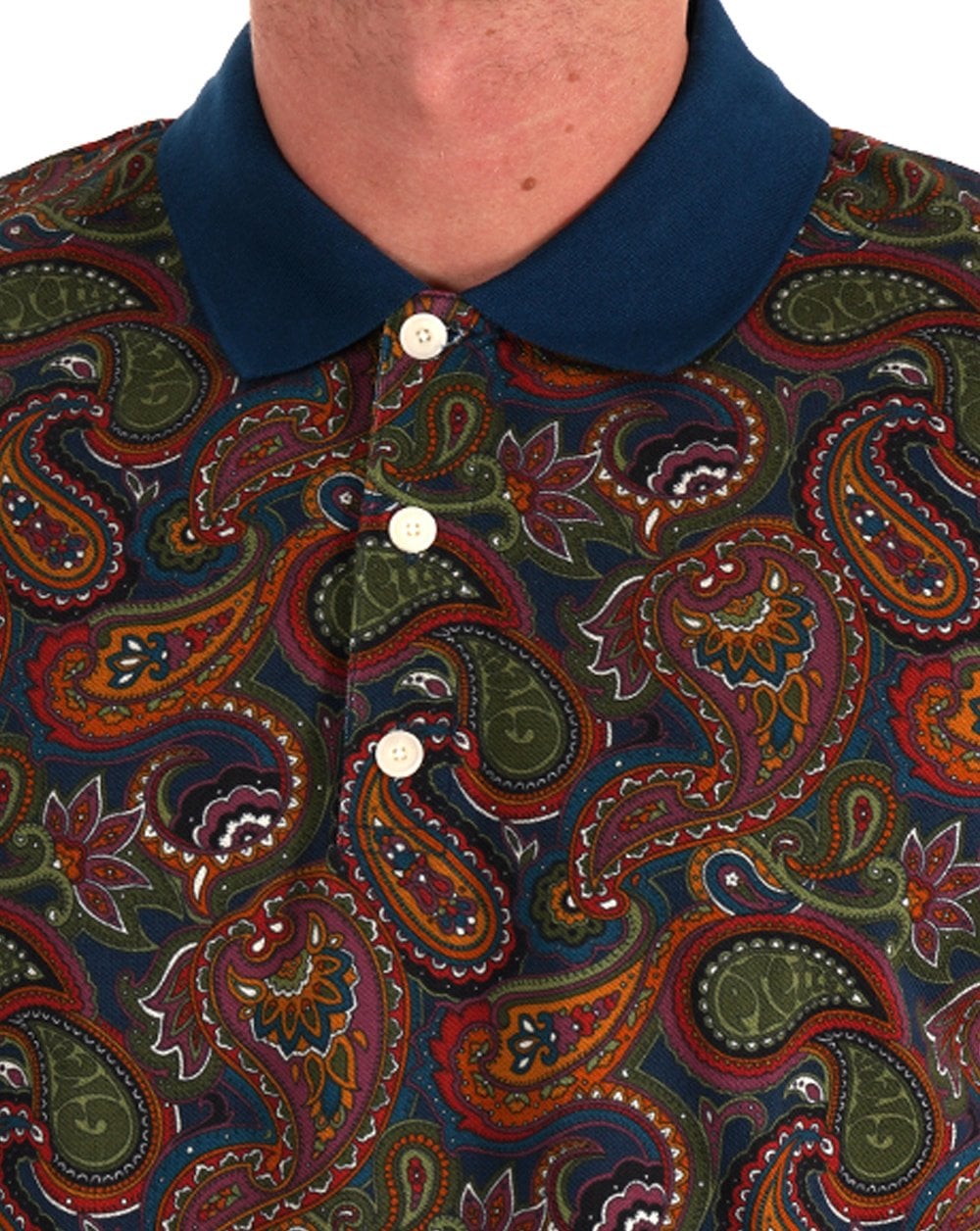 Pretty Green 15th Anniversary Paisley Polo Multi