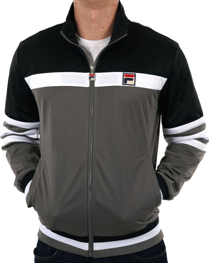 Fila Vintage Courto MK2 Track Top Charcoal Grey/Black