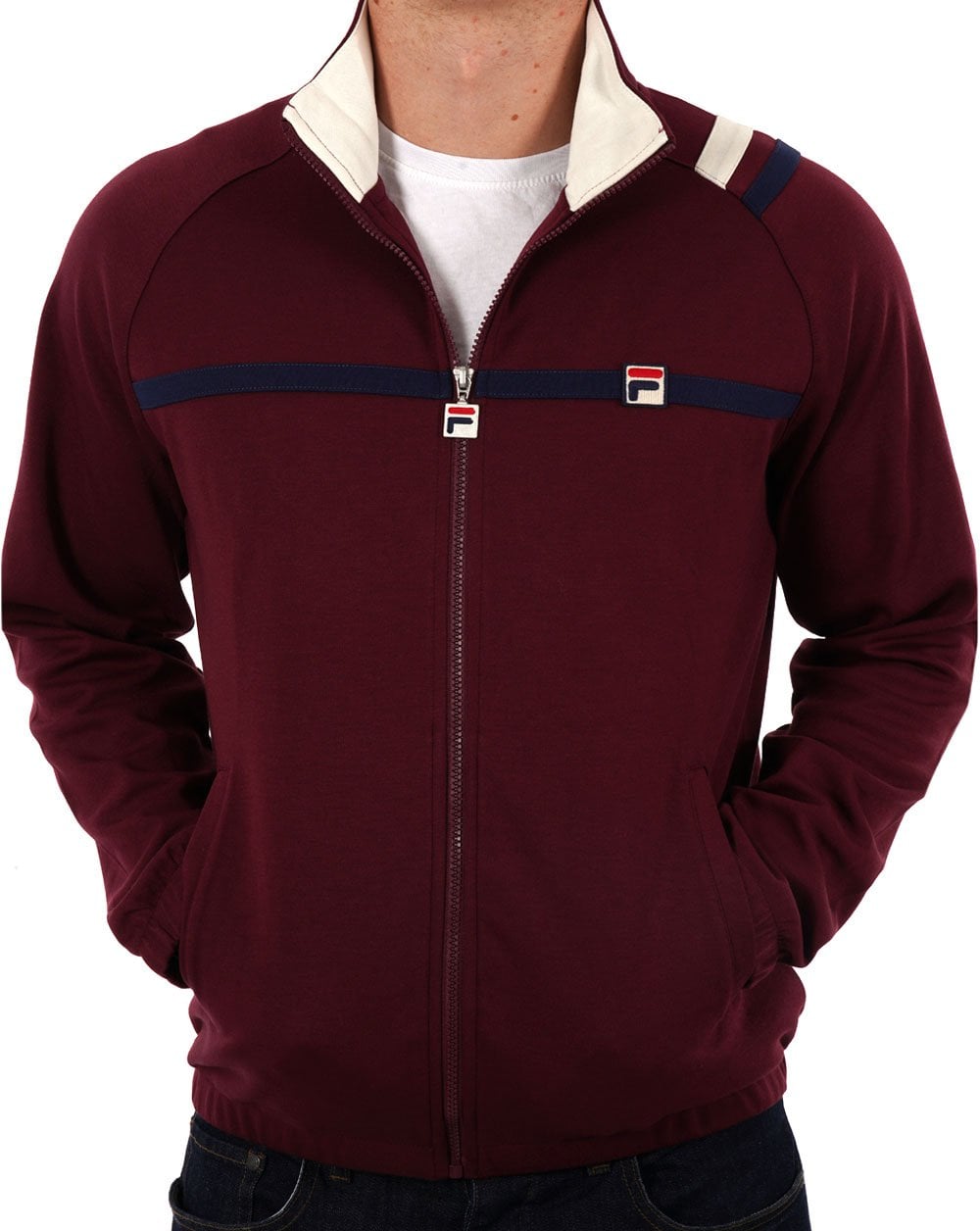 Fila Vintage Mk II Track Top Wine