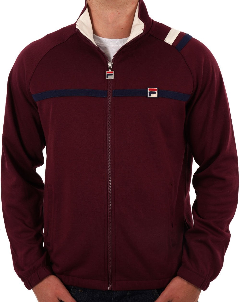 Fila Vintage Mk II Track Top Wine