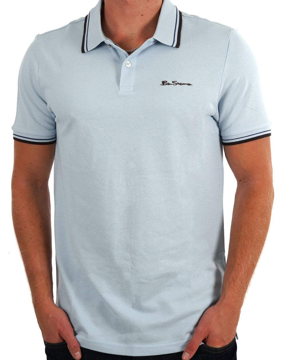 Ben Sherman Signature Polo Shirt Sky