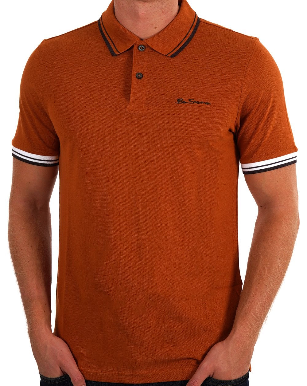 Ben Sherman Signature Polo Shirt Orange