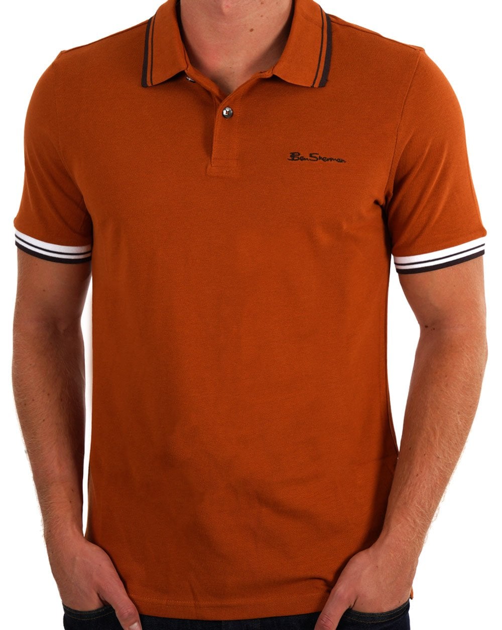 Ben Sherman Signature Polo Shirt Orange