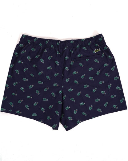 Lacoste Crocodile Print Swim Short Navy
