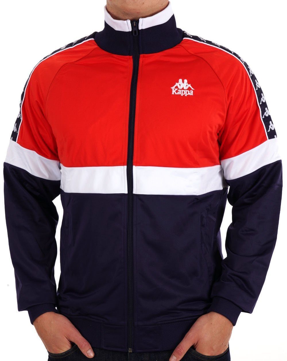 Kappa Unther Track Top Red/Navy/White