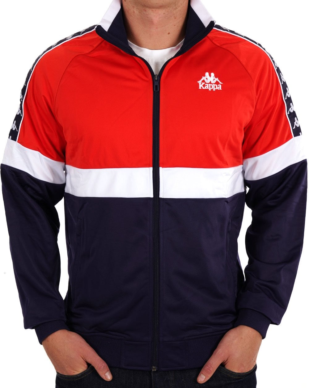 Kappa Unther Track Top Red/Navy/White