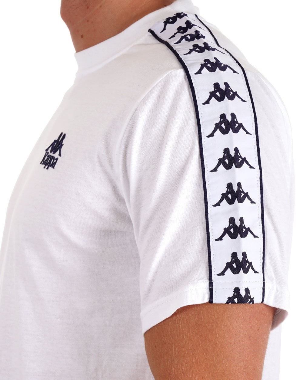 Kappa Umara T Shirt White/Navy