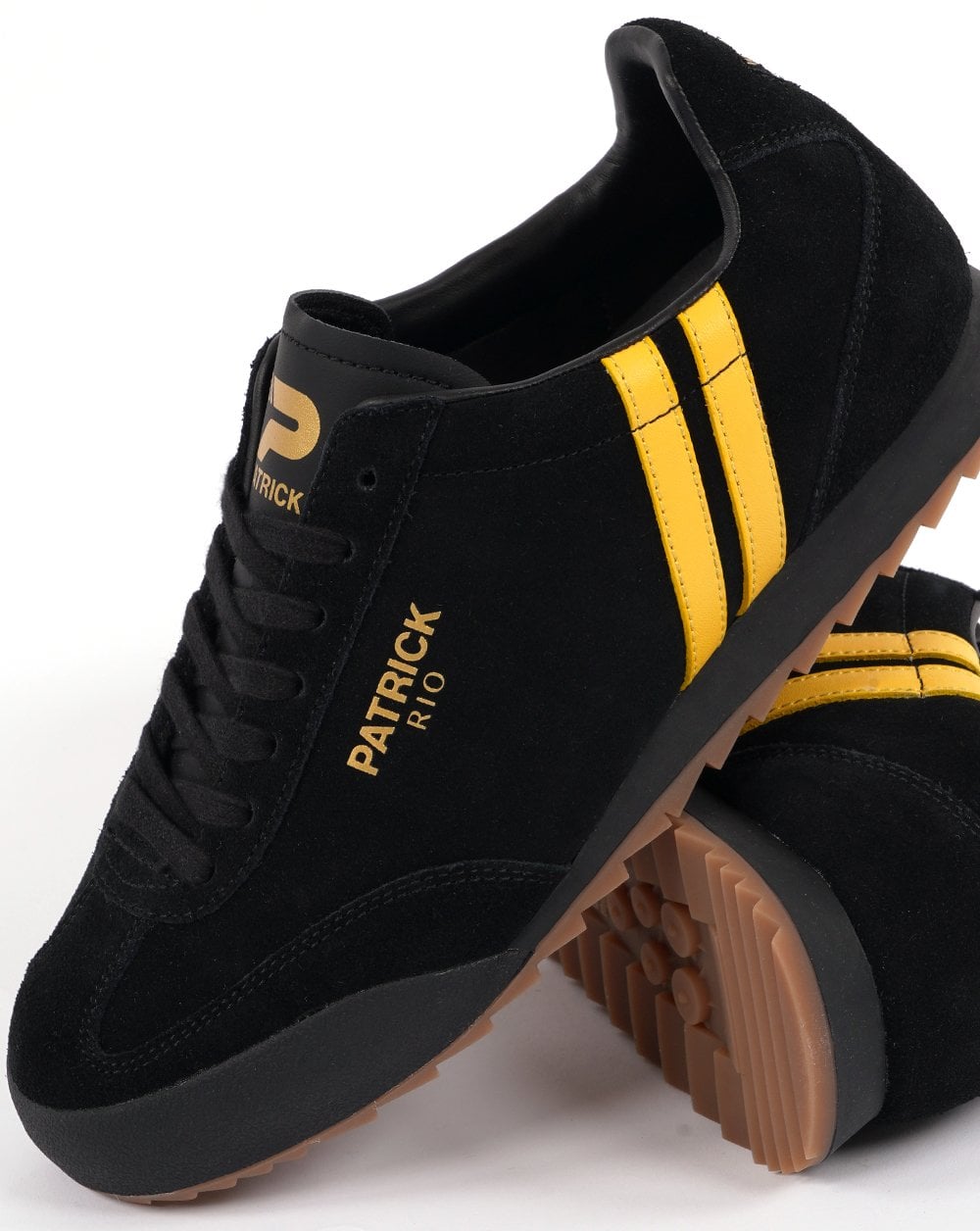 Patrick Rio Trainers Black/Yellow