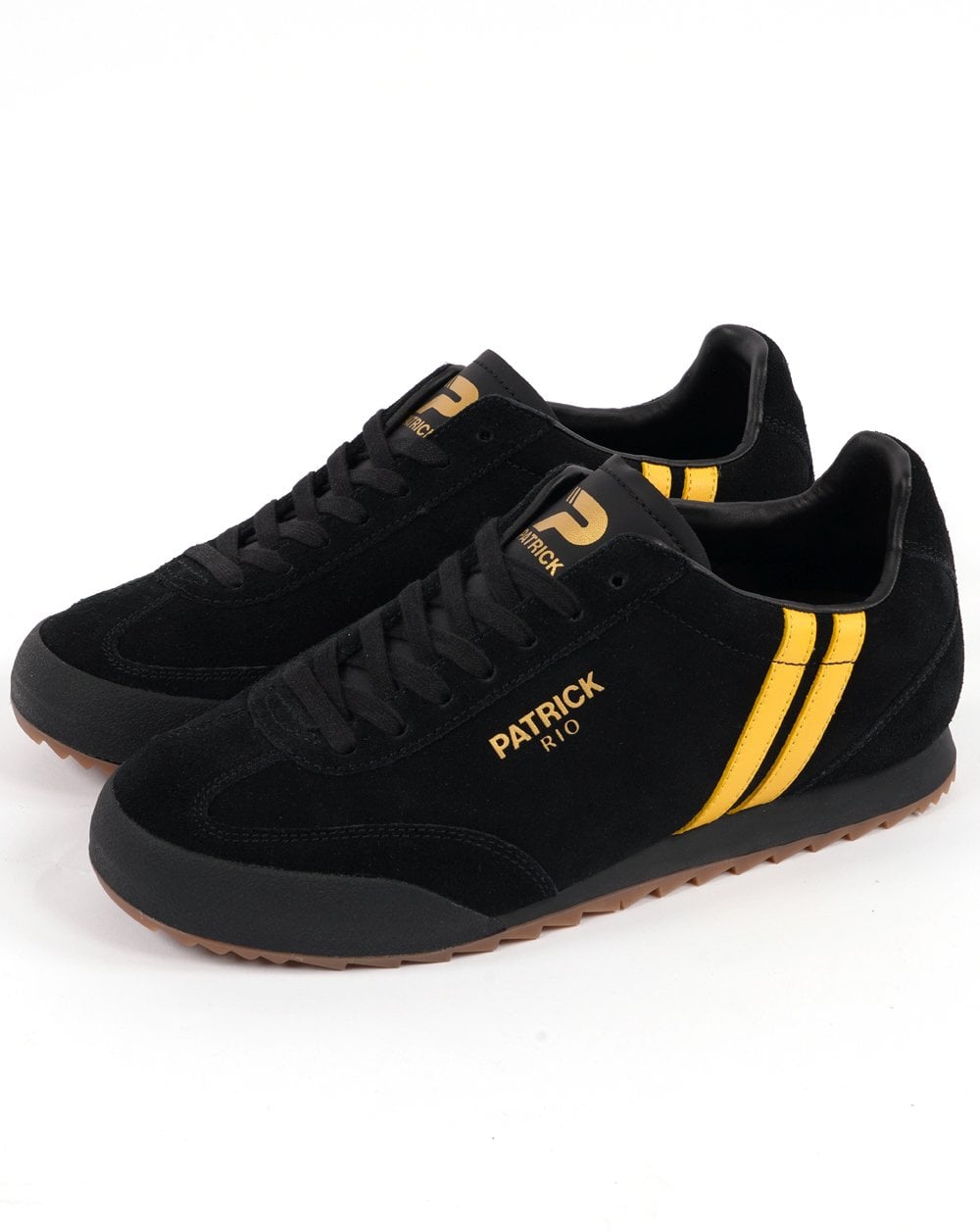 Patrick Rio Trainers Black/Yellow