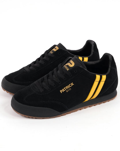 Patrick Rio Trainers Black/Yellow