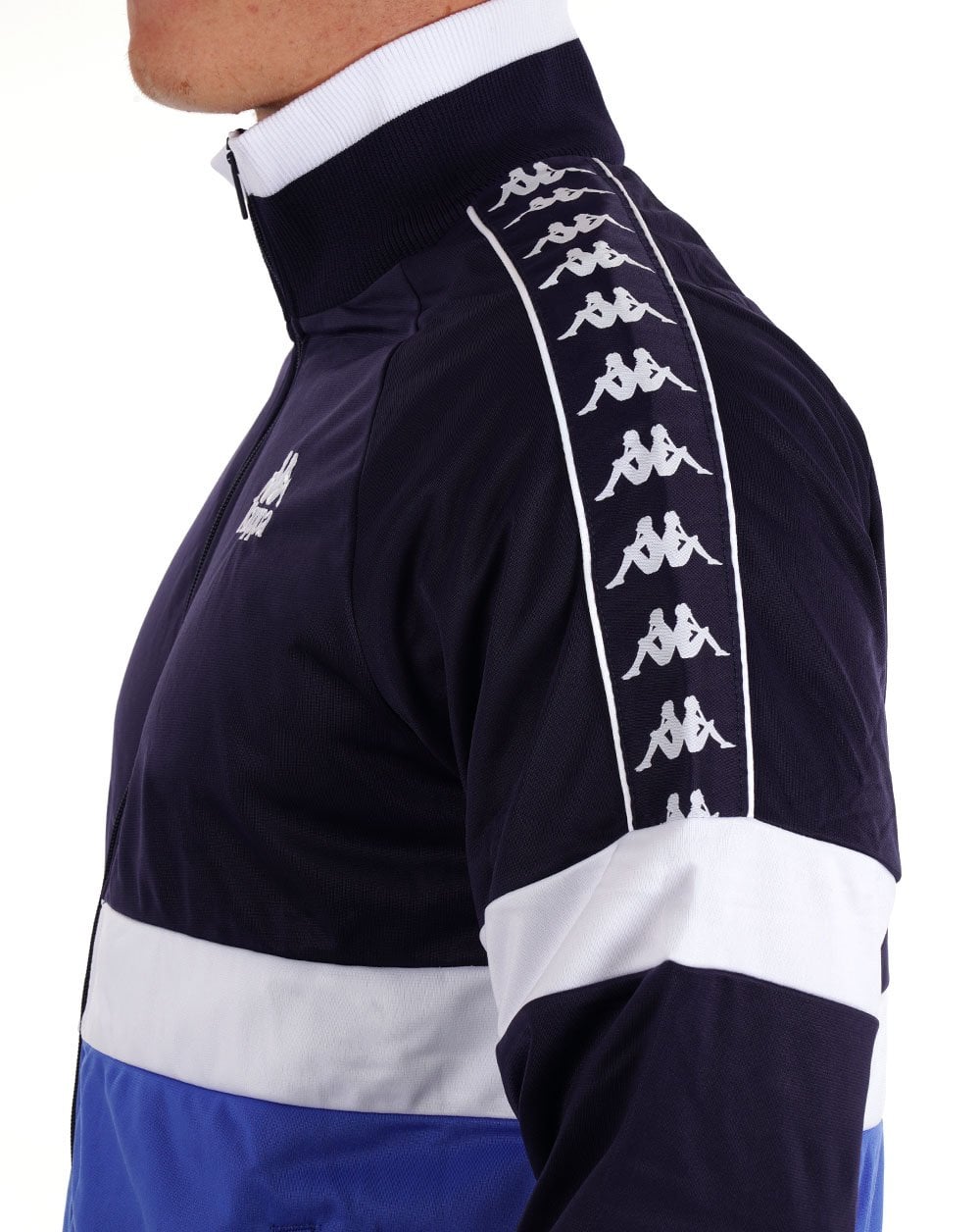 Kappa Unther Track Top Navy/Royal Blue/White