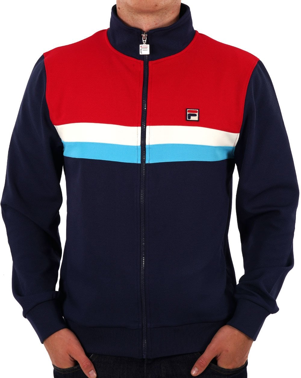 Fila Vintage Didier Track Top Navy/Red
