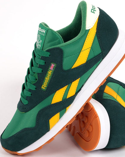 Reebok Classic Trainers Green Yellow