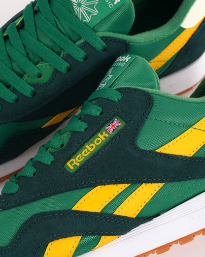 Reebok Classic Trainers Green Yellow