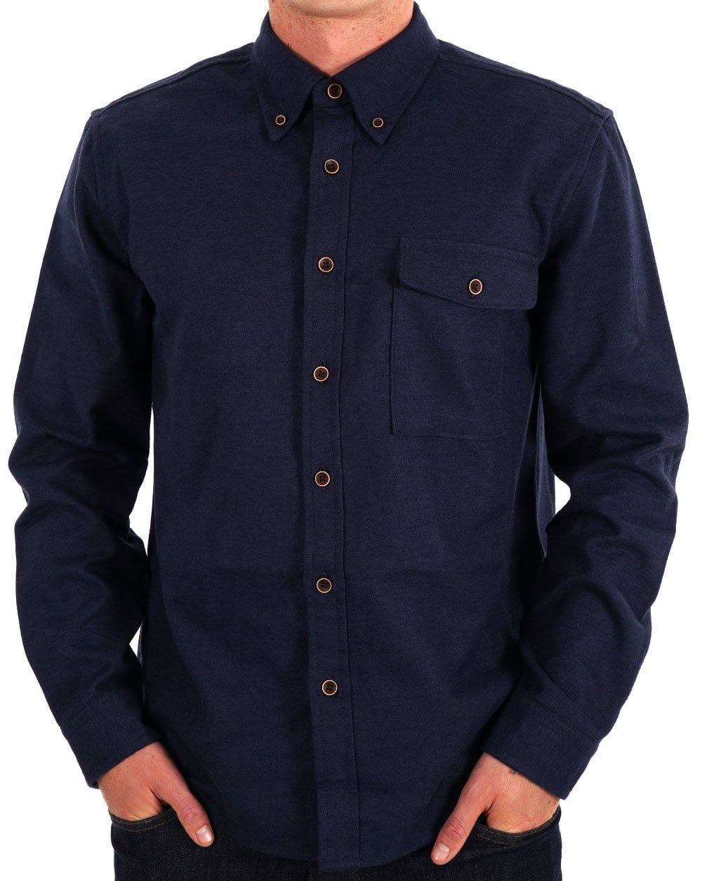 Ben Sherman Cotton Overshirt Navy